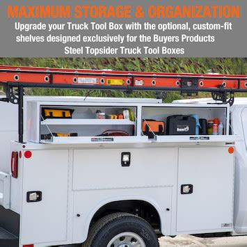 white steel topsider truck box series|truck tool box shelves.